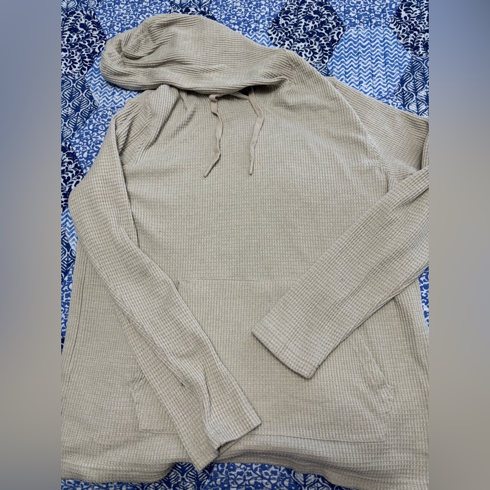 RAINFOREST Beige Waffle Knit Pullover
